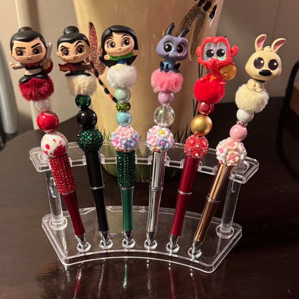 Disney Doorables Mulan Custom Beaded Pen Set